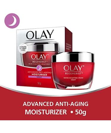  Olay Olay Regenerist Micro Sculpting Cream Night Advanced Anti-Ageing Moisturizer 50g - Buy Online on GoSupps.com