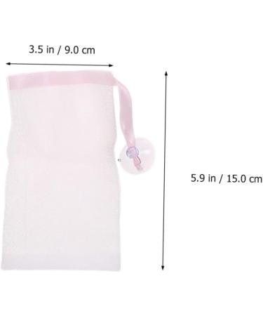 VINTORKY 6pcs Bubble Net Foaming Nets Soap Saver Pouch Travel Face Wash Foam Soap Foam Bag Double Layer Pe - Buy Online on GoSupps.com