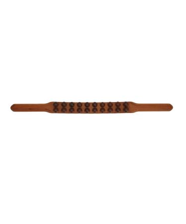 Wooden massage stick with 20 beads full body universal ergonomic scratching stick trigger point massage stick for muscle relaxation