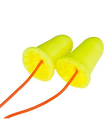 3M 312-1260 E-A-Rsoft FX Polyurethane Corded Earplugs Hearing Conservation Universal Yellow (Pack of 200)