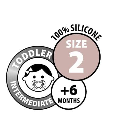 BIBS Couture Collection Pacifiers - Set of 2 Cloud Color | BPA-Free & Made in Denmark | Size 6-18 Months - Buy Online on GoSupps.com