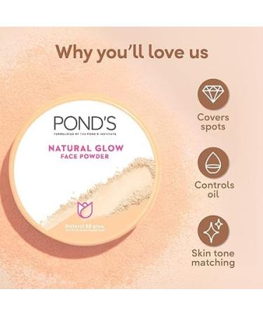 Natural Glow Face Matte Powder for Normal Skin - P_ON.D BB Glow 30G (Pink) | International Shipping Available - Buy Online on GoSupps.com