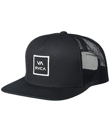 RVCA Men's Adjustable Snapback Trucker Hat One Size Rvca Trucker/Black