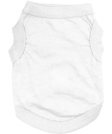 Amfirst Dog Shirts | Soft Cute Tank Tops for Pets | Sleeveless Dog T-Shirt for Walking & Outdoor | Size S White - Buy Online on GoSupps.com
