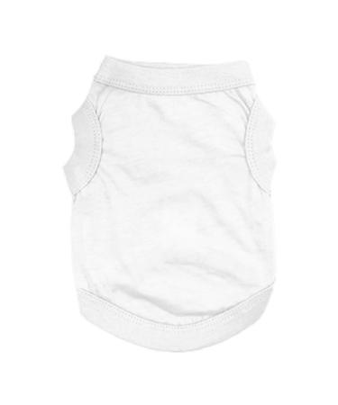 Amfirst Vest Pet Summer Clothes Pet Shirt Dog Soft Stretchy Tank Tops T-Shirts Fashion Beach Clothes Walking Outdoor L White