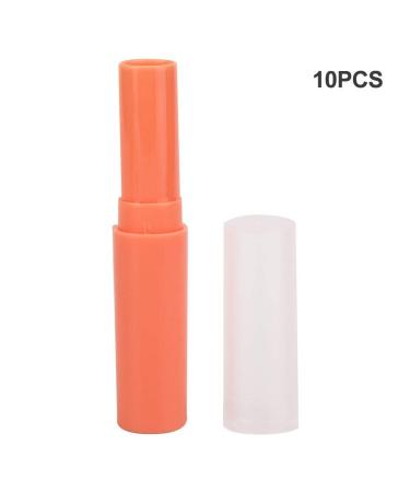 Sonew 10 Macaron Frosted Empty Lipstick Tubes - Slim Lip Balm & Lip Gloss Containers for DIY Makeup (06# Orange) | International Shipping - Buy Online on GoSupps.com