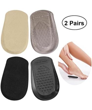 ROSENICE Gel Heel Cups - 2 Pairs | Height Insoles for Ankle Support & Plantar Fasciitis Relief - Buy Online on GoSupps.com