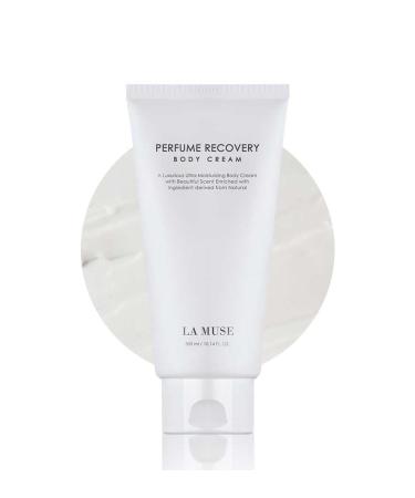 LA MUSE Perfume Recovery Body Cream 10.14fl oz - Moisturizer for Sensitive Skin with Shea Butter & Panthenol | Non-Sticky Floral Musk Scent | Strengthens Barrier Revitalizes & Soothes All Year Round