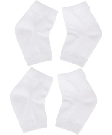 DOITOOL 6 Pairs Anti-Crack Socks Moisturizing Socks Feet Repair Socks Spa Socks for Dry Feet Heel Sleeves Spa Gel Socks Toeless Spa Socks Dry Feet Socks Women's White Heel Socks Breathable - Buy Online on GoSupps.com