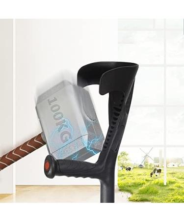 Aluminum Forearm Crutches Walking Lightweight Ergonomic Handles Crutches for Adults Foldable and Easy to Carry for Elderly/Disabled People powerfully Prosperous - Buy Online on GoSupps.com