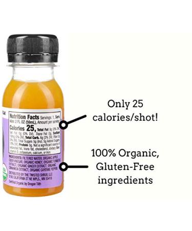 Organic Apple Cider Vinegar Shots with Turmeric, Ginger, Cinnamon, Honey & Cayenne | Immunity Boost & Digestive Aid | Improve Metabolism & Detox | 12-Pack 2oz Shots - Buy Online on GoSupps.com