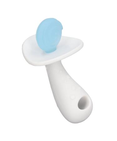 Baby Teether Stick Large Textured Handle Newborn Teething Toy Sensory Development Candy Shape for 6 to 12 Months (Blue White)
