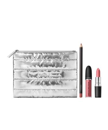 MAC Powdered Snow Powder Kiss Lip Kit - Pink | Buy Internationally | Best Price & Fast Shipping - Buy Online on GoSupps.com