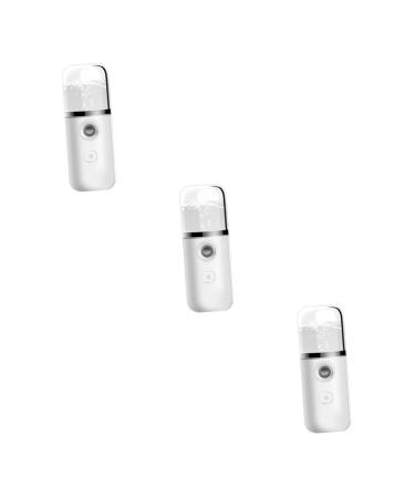 Hemoton 3pcs Hydrating Instrument Mini Sprayer Cool Spa Moisturizing Portable Face Abs White