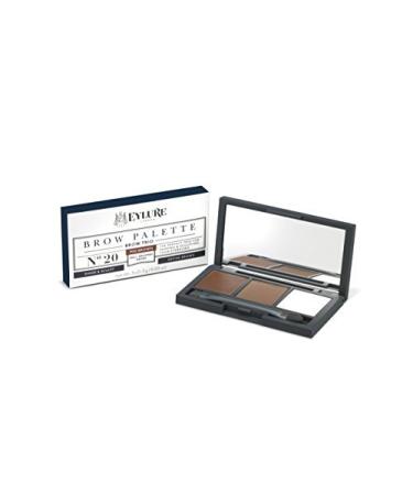 Eylure Defining and Shading Brow Palette  Brow Wax  Powder and Highlighter  Mid Brown