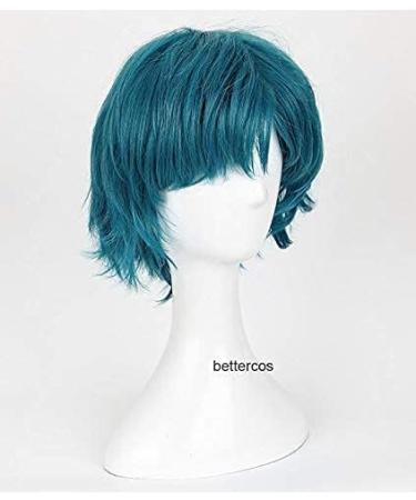 Chroma Sailor Moon Ami Mizuno Cosplay Wig - Short Cyan Blue Heat-Resistant Synthetic Hair + Wig Cap - Buy Online on GoSupps.com