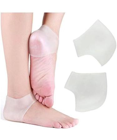 Silicone Heel Cushion Set - Plantar Fasciitis Foot Sleeve - Pain Relief & Heel Protection (2 Pairs) - Buy Online on GoSupps.com