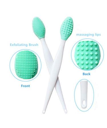 3 PCS Double-Sided Silicone Lip Scrub Brushes for Exfoliation - Men and Women Lip Lightening Tool - Buy Online on GoSupps.com