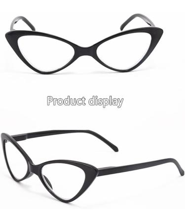 Stylish Cat Eye Reading Glasses for Women | Spring Hinge | Black Color | 3.0 Visual Aid - Buy Online on GoSupps.com