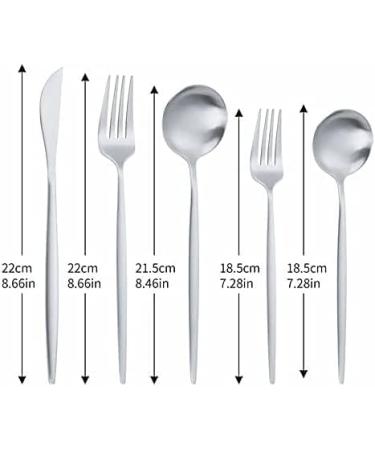 Silverware Set Silver Dinnerware Set 30pcs Forks Knives Spoons Cutlery Set Home Kitchen Dinnerware Stainless Steel Tableware Set Eco Friendly (Color : Gold 30pcs) - Buy Online on GoSupps.com
