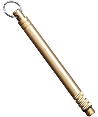 3pcs Titanium Earpick Keychain Spoon Set - Portable Ear Cleaning Tools for Men, Women, and Kids - Golden Earwax Remover Kit - Buy Online on GoSupps.com