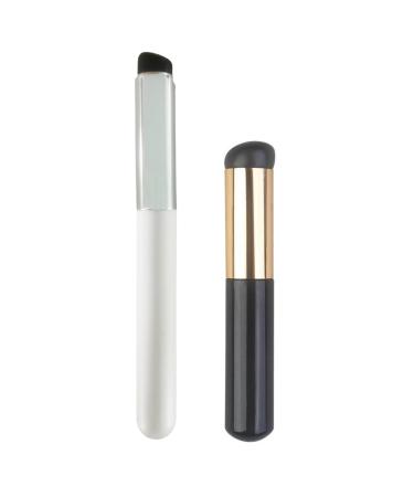 2 pieces lip brush Portable lip brush for women girls lipstick for women girl lipstick lip gloss Applicator make-up brush tools