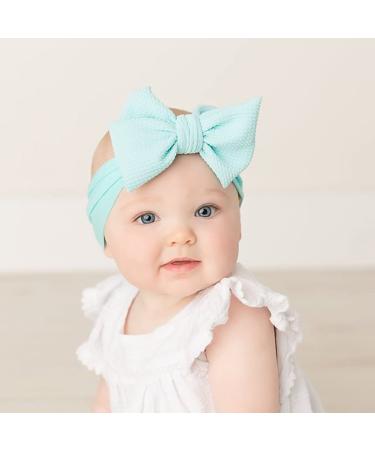 Cinaci 12 Pack Super Stretchy Nylon Headbands with Big Bow - Perfect Hair Accessories for Babies Toddlers & Kids | International Shipping Available - Buy Online on GoSupps.com