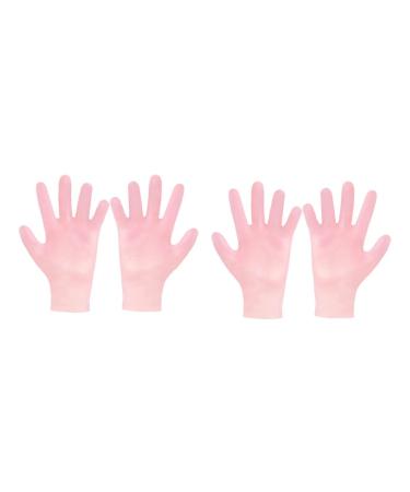 Housoutil 2 Pairs Whitening Moisturizing Gloves Exfoliating Gloves Repairing Gloves Anti-Dry Gloves Exfoliating Hand Glove Women Moisturizing Gloves Hands Care Gloves Sebs