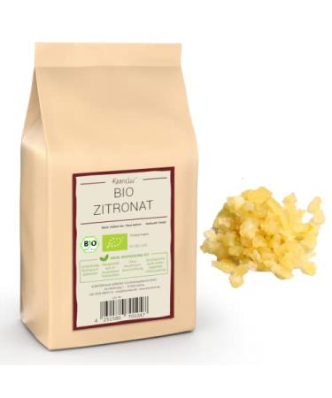250g of organic citron cubes for baking - organic citron without added flavoring - organic citron in biodegradable packaging