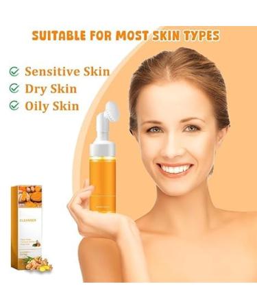 Turmeric Face Wash & Foaming Cleanser - Deep Cleansing Formula for All Skin Types (2 Pack) | Buy Internationally - Buy Online on GoSupps.com