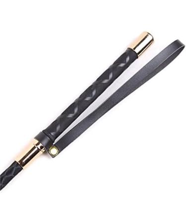COCO BLVD Black Riding Crop Jump Bat Horse Whip - 45 cm Faux Leather Slapper - Buy Online on GoSupps.com