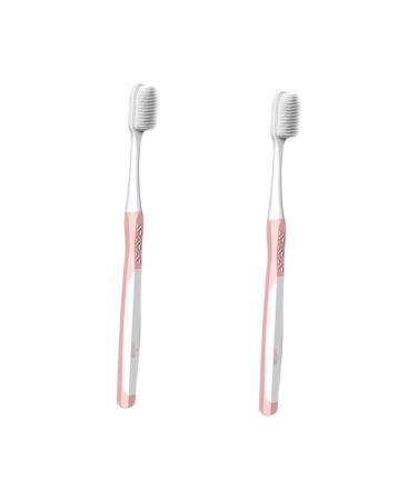 Ultechnovo 2 STK delivery toothbrush brass toothbrush children's toothbrush disposable toothbrush children toothbrush toothbrushes pebble white detergent pregnant woman clean