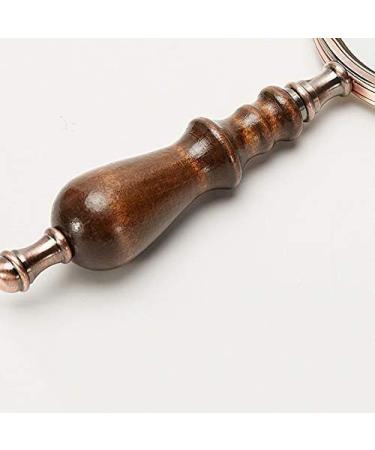 Wooden Magnifier 10 High-Retro Handheld Handheld Optical Child Student Old Man Reading Appraisal Maintenance Old Age Magnifier 3 Times HD Enlarged Mirror 5 Times Made in China - Buy Online on GoSupps.com