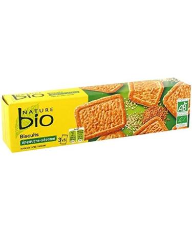 NATURE BIO - Spelt Sesame Biscuits 170G - Pack of 4 - Buy Online on GoSupps.com