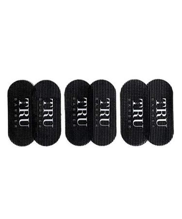 TRU BARBER HAIR GRIPPERS BUNDLE PACK 6 PCS for Men and Women - Salon and Barber Hair Clips for Styling Hair holder Grips (Black)