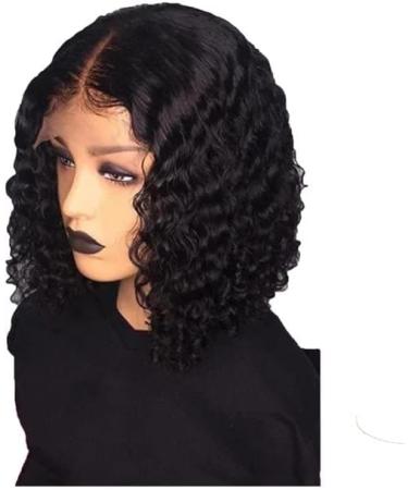 Combs for Natural European And American Short Curly Hair African Small Curly Head Fiber Head Cover Short Human Curly Wigs for Women Black One Size - Buy Online on GoSupps.com