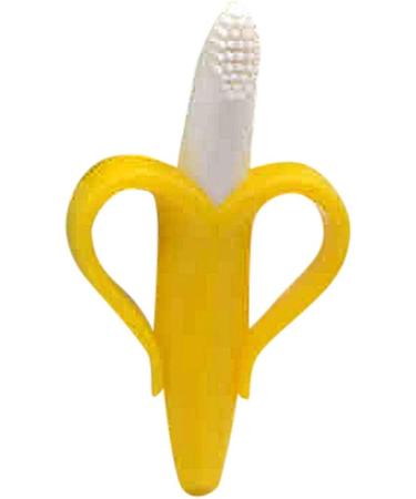 Sikye Banana Toothbrush Teether | Food Grade Silicone | Yellow | Infant Baby Boys Girls | One Size - Buy Online on GoSupps.com