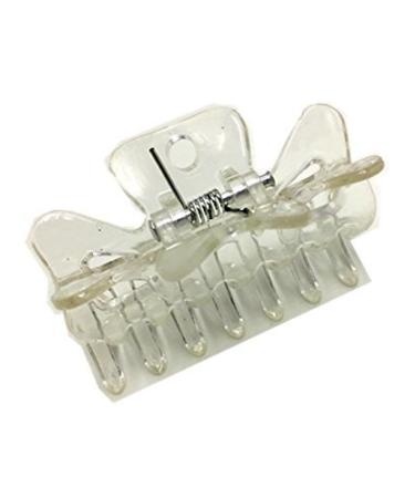 6 Pcs Long Clear Plastic Mini Hairpin 14 Claws Hair Clip Barrette Set for Women and Girls - Buy Online on GoSupps.com