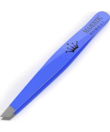 Majestic Bombay Slant Tweezers | Precision Surgical Tweezers for Ingrown Hair & Splinter Removal | Ideal for Facial & Eyebrow Grooming | Best Tweezers for Chin Hair & Plucking - Women & Men - Buy Online on GoSupps.com