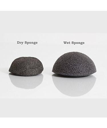 100% Natural Fiber Organic Konjac Sponge Bamboo Charocal Facial Sponge Great Cleansing And Exfoliate Puff Face Scrub Beauty Facial Washer Perfect For Dry Skin - Buy Online on GoSupps.com