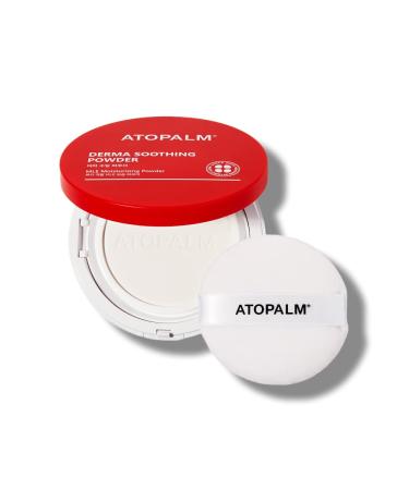 ATOPALM Derma Soothing Powder Pact, 0.8 Oz, Talc Free Baby Dusting Powder with Cornstarch, Panthenol for Calming Sweat Rash, to Prevent Prickly Heat, 23g Renewal