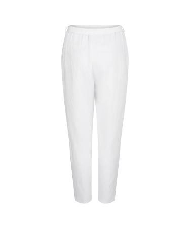 Party-perfect Lace-up Polyester Pants Suit for Women Plus Size (White XXXL) - Buy Online on GoSupps.com