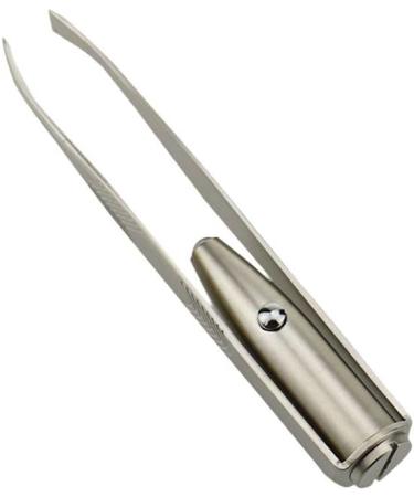 Premium LED Eyebrow Tweezers - Stainless Steel Hair Remover Tools with 3 Button Batteries - Perfect for Flawless Brows - Buy Online on GoSupps.com