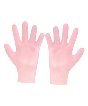 minkissy 1 Pair Beauty Protective Glove Exfoliating Hand Gloves Tropical Headdress LED Eyebrow Clip Moisturizing Gloves Women Dry Hand Gloves Sebs Pink Whitening Women's Dry Skin