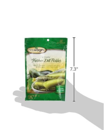 Mrs. Wages Kosher Dill Pickles Quick Process Mix 6.5oz (Pack of 6) - Best Value Pack for Homemade Kosher Dill Pickles - Buy Online on GoSupps.com