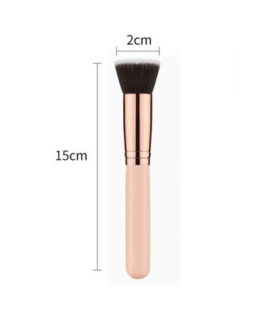 LuLiyLdJ 2 Pack Foundation Brushes | Flat Buffing & Blending Makeup Brushes for Flawless Facial Application - International Shipping Available - Buy Online on GoSupps.com