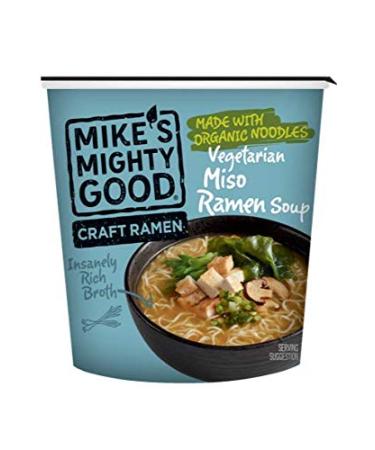 Mike's Mighty Good Vegetarian Miso Ramen made with Organic Ramen, 1.6 Ounce (6 Pack) Vegetarian Miso Pack of 6