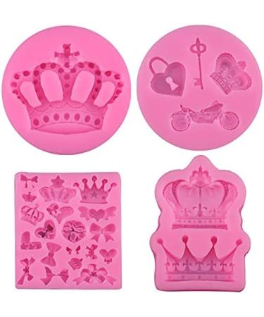 Silicone Crown Fondant Candy Mold - DIY Handcraft for Chocolate, Cake Decoration, Cupcake Topper, Resin, Clay Crafting - Buy Online on GoSupps.com
