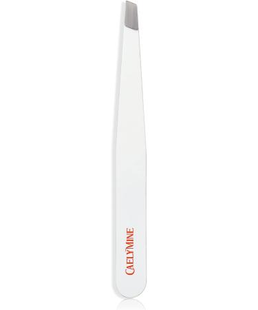 CAELYMINE Precision Tweezers for Eyelashes and Facial Hair Removal - Stainless Steel, White - Women & Men - Buy Online on GoSupps.com
