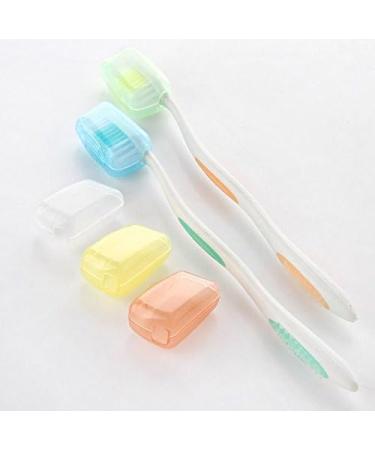 Portable Toothbrush Head Cover Caps - Set of 5 for Travel Camping, Hygienic Brush Cleaner Protectors - Buy Online on GoSupps.com